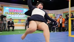 【AI】社内運動会パンティショット、スロー再生 19