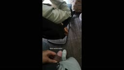 Encoxada Dickflash cum candid