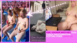 若い子たちの露出ポルノを見ている女の子(1)