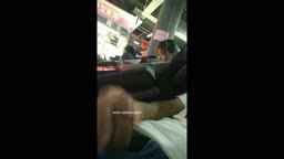 Encoxada Dickflash cum ass