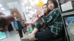 Encoxada Dickflash cum ass