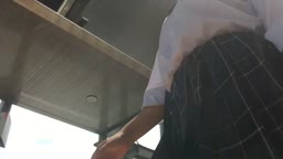 パンチラ　逆さ撮り