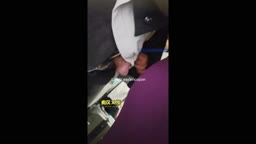 Encoxada Dickflash cum ass