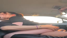車内　美乳　すまた