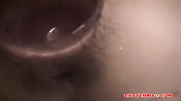 Japanese Girl Uses a Glass Sex Toy