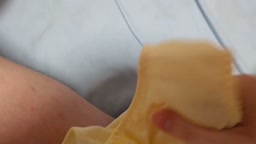 拾い　実娘のパンティにぶっかけ