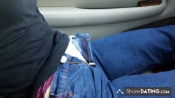 Car Fun in Sexy Lingerie