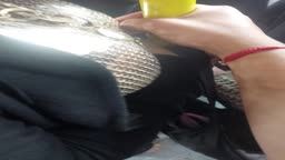 Boobs touch bus