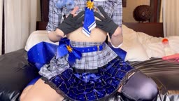 kasumi siちゃん衣装でひとりエッチ