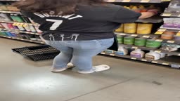"Excuse Me 😠" Store Employee Cummed and Busted