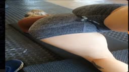 Gym Trainer Creams her Pussy and Asshole