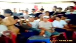 Kalimantan Indonesian Babe Strips to Dangdut Music