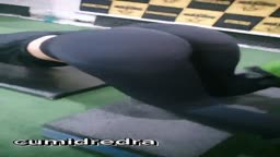 Perv Trainer Creams Thick Latina's Pussy in Gym