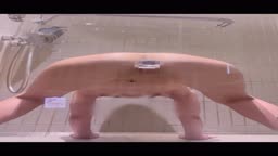 オナニー　立ちバック