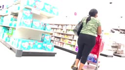 Quick Nut on Ebony's Ass and She Felt It