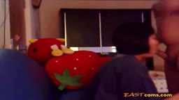 Asian Babe Sucks and Doggy Fucks
