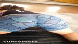 Personal Trainer Cums Skintight Latina's Gym Shorts