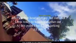 Encoxada Dickflash cum ass