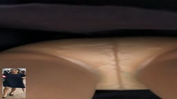 Office Lady On the Escalator Voyeur Pantyhose And Panties