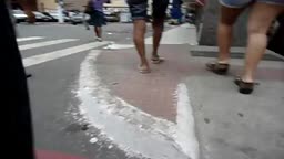 Hot distracted denim shorts on the street