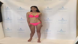 Model bikini photoshoot
