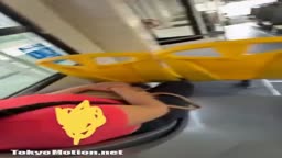 Crazy face cum bus