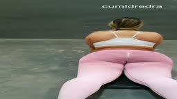 Gym Perv Creams Thick Chubby Latina's Asshole and Pussy