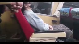 cum on girl in bus