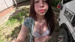 Touching with my toys outdoor - Honey_M00n