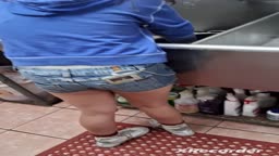 Cute dishwasher candid
