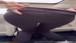 gf rides cock in car