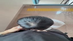 彼女にショッピングモールの階段で咥えてもらった