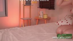 Two teen sluts share facial after blowjob and hard fucking live at sexycamx