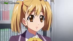 制服姿の巨乳ティーンが熱い中出しを受ける