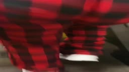 thick torta with pajamas wedged in ass on the subway