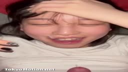 顔射　巨乳　フェラ