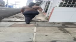 Touching a female executive's butt