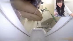 自撮りうんち　和式
