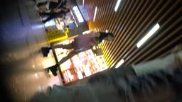 Chinese young woman voyeur panties in the mall