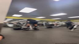 gym candid asian
