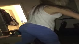 White girl with ass