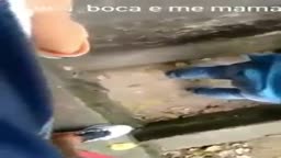 Latina teen suck them all