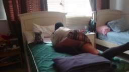 Horny Asian Student Masturbates After School