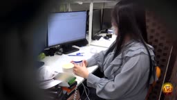 DLEE-858-3 By shigezou ( 4 ) ( Peeing ) Office lady urine collection day: Toilet rush, pee flood, pee