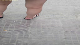 public cum on Asian girls legs