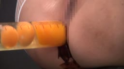 浣腸SM　生タマゴ、バナナ、牛乳。逆噴射