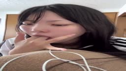 アヘ顔　指フェラ