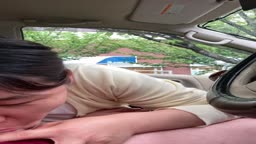 車内　人妻