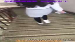 cream on stairs