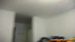 Non-stop squirting amateur in stockings